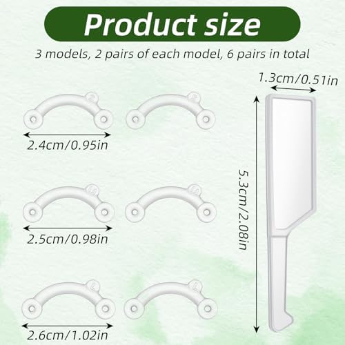 6 Pairs Nose Lifter, Nose Shaper, Noses Up Lifting Shaping Clip, Noses Job Insert for Rhinoplasty Shaping, No Pain Invisible Shaper Tool Straightening Beauty Kit Women Men (White)