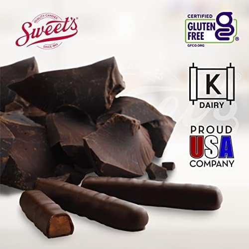 Sweet Candy Company Dark Chocolate Orange Sticks - Gourmet Chocolate Covered Sticks, Chocolate Fruit Flavored Sticks, Gift Idea for Holidays, Gluten Free, Kosher - 10.5 oz Box