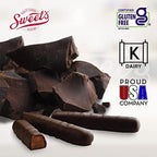 Sweet Candy Company Dark Chocolate Orange Sticks - Gourmet Chocolate Covered Sticks, Chocolate Fruit Flavored Sticks, Gift Idea for Holidays, Gluten Free, Kosher - 10.5 oz Box