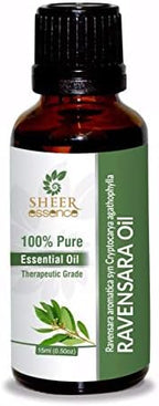 Ravensera Oil (Ravensara Aromatica Syn Cryptocarya Agathophylla) Essential Oil 100% Pure Natural Undiluted Uncut Therapeutic Grade Oil 0.51 Fl.OZ