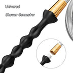 AMAZBEE 20in Anal Enema Nozzle for Colon Cleansing Shower Douche Attachment for Vaginal and Anal Silicone Anus Pull Beads Butt Plug Shower Head