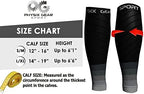 Physix Gear Calf Compression Sleeves - Shin Splint Support for Running, Enhanced Performance & Comfort for Men & Women
