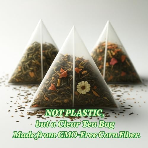 Tozzy Organic Unsmoked Yerba Mate Tea – 100 Count, Plant-Based Pyramid Tea Bags – Packaging May Vary