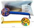 Mugwort Massage Hammer, Back Massager Hammer， Pain Relief Massager for Neck, Back, Shoulder & Body - Handheld Percussion Therapy Tool with US Design Patent,(Blue and Yellow…)