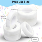Lash Tape, 8 Rolls PE Micropore Medical Tape for Eyelash Extension, Fabric Tape for False Eyelash Patch Makeup Tool 0.5 inch x 29.5 ft,Translucent (8Rolls)