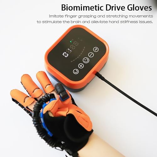 Rehabilitation Robot Gloves for Both Hands, Stroke Hand Therapy Equipment Mode Optional, Upgraded Fingers Strength Training Device for Stroke Rehab