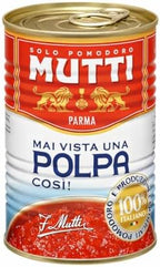 Mutti Crushed Tomatoes (Polpa), 28 oz. | 6 Pack | Italy’s #1 Brand of Tomatoes | Fresh Taste for Cooking | Canned Tomatoes | Vegan Friendly & Gluten Free | No Additives or Preservatives