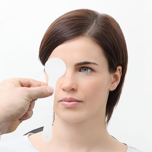 iplusmile Eye Occluder Shield for Testing Amblyopia Strabismus Screening Tool Compact Design for Optometry Exams Transparent Frosted Eye Cover for Accurate Results