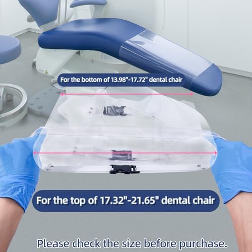 Annhua Foot Pad Dustproof Dental Chair Toe Cover Sleeve with Elastic Bands, Foot Mat Cushion Transparent Dentist Clinic Unit Protector Anti-Dropping - Washable & Reusable