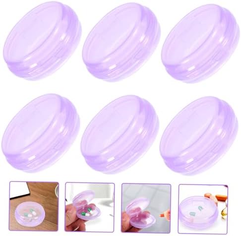 FOMIYES Travel Organizer Case: 6pcs Small Pill Containers for Daily Use Pp Material Medicine Box Easy Sorting