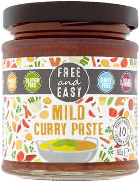 Free & Easy Free From Mild Curry Paste 198g - Pack of 6