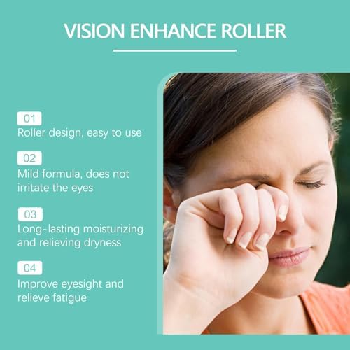 Vision Enhance Roller for Eye Health Eye Care Moisturizing Formula with Gentle Massage Design