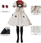 Gosbeliy Womens Nene Yashiro Cosplay Costume Toilet Bound Hanako kun Yashiro Dress with Accessories