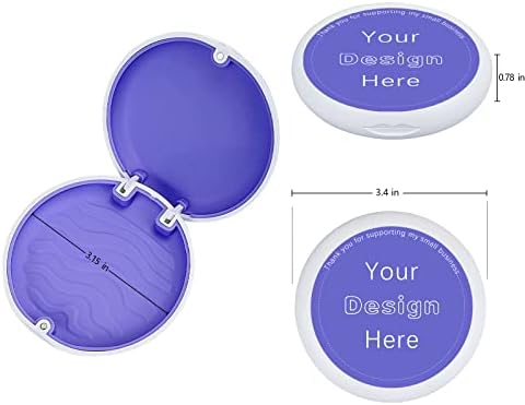 Aligner and Retainer Case, 50PCS Custom Personalized Logo Orthodontic Aligner Retainer Case Customized Mouthguard Protective Cases with Any Image Logo and Text for Gift Business Logos