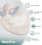 Leather Metatarsal Pads Women - Welnove 4 Pairs Ball of Foot Cushions for Women Men Comfort Anti Slip Forefoot Pads Inserts for High Heels, Sandals, Flats, Pumps and Mules All Day Pain Relief