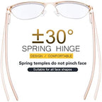 YIMI Progressive Multifocus Spring Hinge Reading Glasses Computer Blue Light Blocking Multifocal Reader Eyewear Women Men