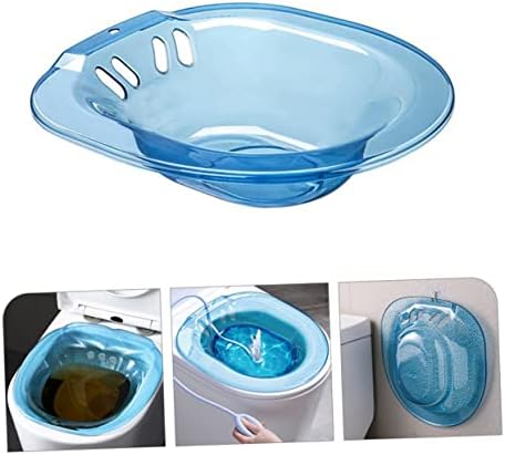Sitz Bath Basin for Toilet Seat Comfortable Relief for Hemorrhoids for Elderly and Postpartum Care Promotes Faster Healing Easy to Clean and Use and