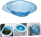 Sitz Bath Basin for Toilet Seat Comfortable Relief for Hemorrhoids for Elderly and Postpartum Care Promotes Faster Healing Easy to Clean and Use and