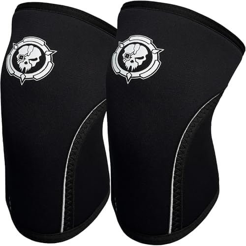 Knee Sleeves (1 Pair), 7mm Compression Knee Braces for Squats,Weightlifting,Powerlifting,Cross Training for Men & Women