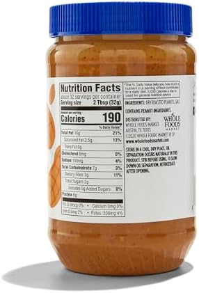 365 by Whole Foods Market, Crunchy Peanut Butter With Salt, 36 Ounce