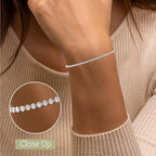 GILDED 1-3 Cttw Round Lab Grown Diamond Diamond Tennis Bracelets for Women | Sterling Silver Bracelet | Fine Jewelry for Her | Timeless Design | Gift Box Included