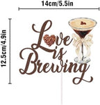 Love is Brewing Cake Topper Coffee Themed Bridal Shower Decorations