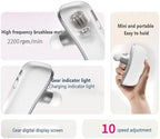 Mini Fascia Massage Gun Portable & Handheld, Muscle Pain Relief in Neck, Back, Leg, Hand, Shoulder Deep Tissue Percussion Fascia Gun. (Silver-White)
