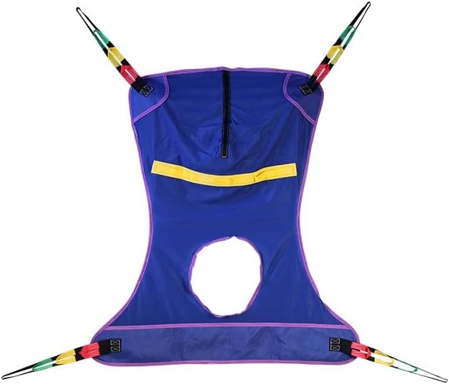 Mesh Full Body Sling with Commode Opening Tested for Comfort & Security in Homecare & Long Term Care by Top Shelf (LG 58" Lenght 44" Width)