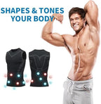 Qiawi Ionic Shaping Vest,Energxcell Ionic Shaping Vest,Body Shaper for Men,Menionic Tourmaline Posture Corrector Vest