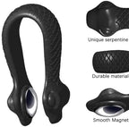 2 Pcs Acupressure Clips, Migraine Relief Clips with Serpentine Pattern, LI4 Massage Clips for Men/Women, Plastic Tiger Mouth Rubdown Clips for Headache, Migraine, Tension Relief, Black