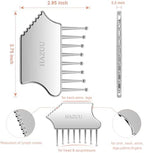 Portable Stainless Steel Scalp Massager - Guasha Scraping Tool for Head, Neck, Shoulders, Legs & Arms - Ideal for Soothing Relief (Comb Shape)