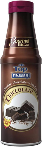 Fabbri Gourmet Sauce, Chocolate, Flavoring Sauce for Gelato and Desserts, Made in Italy, 33.5 ounce bottle