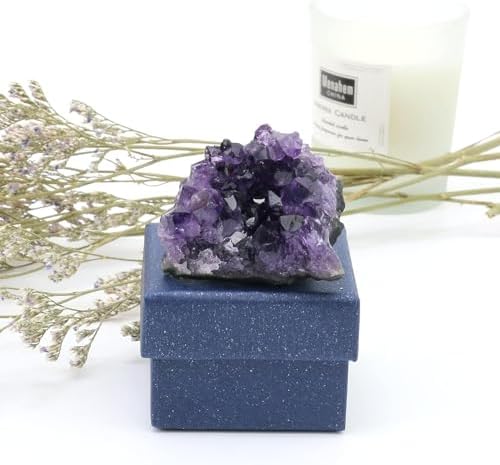 Amethyst Crystals, Amethyst Clusters, Amythestyst Crystals, Amathesis Crystal, Raw Amethyst Stone, Natural Amethyst Geode Cave Healing Crystal Stones, Purple Crystal, Amatista, About 0.1 Lb
