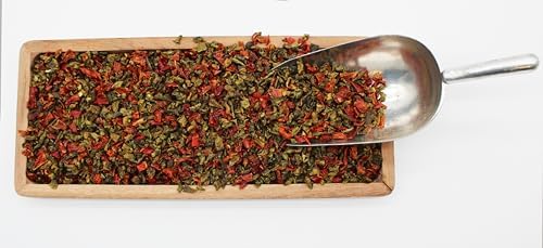 Red & Green BELL Peppers 8 Ounce Bulk Bag-Heat Sealed to Maintain Freshness-Crushed & Dried Spice Seasoning