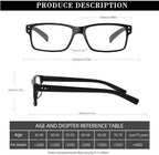 NORPERWIS Reading Glasses 6 Pairs Quality Readers Spring Hinge Glasses for Reading for Men and Women (6 Pack Mix Color -1, 1.75)