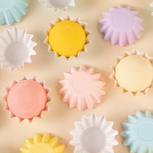 100 PCS Baking Cups Cupcake Liner Flared Brioche Standard Muffin Wrappers Greaseproof Coated Paper Cup for Wedding Birthday Holiday Party or Baby Shower (Brown)