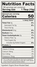 Anthony's Organic Brown Mustard Seeds, 3 lb, Gluten Free, Non GMO, Keto Friendly