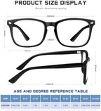 5 Pack Reading Glasses for Women Men, Blue Light Blocking Computer Readers UV Glare(Multicolor, 3.5x)