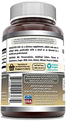 Amazing Formulas Lecithin 1200 Mg | Softgels Supplement | Non-GMO | Gluten-Free | Made in USA (1 Pack | 240 Count)