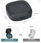 2 Pack Retainer Case Slim Aligner Case with Vent Holes Removable Inner Tray Silicone for Easy Cleaning Orthodontic Storage Box Secure Magnetic Closure for Travel (2Pack Black Green)