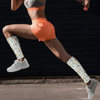 Leg Compression Sleeve for Men Women Footless Compression Stockings Football Leg Sleeves for Shin Splint Relief