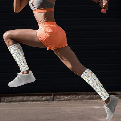 Leg Compression Sleeve for Men Women Footless Compression Stockings Football Leg Sleeves for Shin Splint Relief