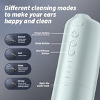 Ear Wax Removal - Electric Ear Cleaner - Ear Irrigation Kit Safe Ear Irrigation Flushing System with 4 Pressure Settings - Effective Ear Wax Removal Tool for Earwax Buildup (Silver)