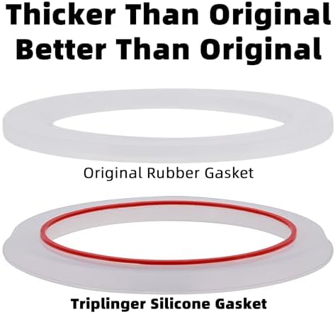 [UPGRADED] Sealing Gasket for Bialetti New Venus Induction 6 Cups (7.9Oz 235ML) Stovetop Espresso Maker - 6 PCS Silicone Seal Ring for Venus Kitty Musa Class Stainless Steel Stovetop Coffee Maker Pots