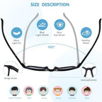 CHEERS DEVICES Blue Light Blocking Glasses for Kids Boys Girls Teens - Computer Glasses with Unbreakable Frame and Anti-Glare