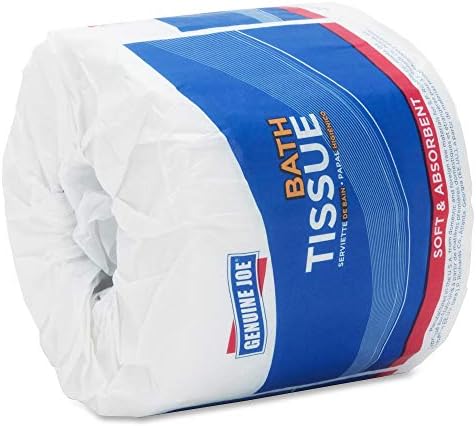 Genuine Joe Standard Bath Tissue, 4" x 4", 2-Ply, 550 Sheets/Roll, 80 Count