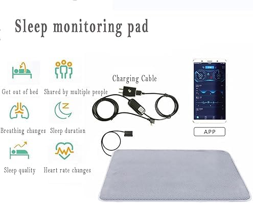Sleep Detection Pad, Vital Sign Health Monitoring Pad, Real-time Monitoring of Sleep Status, in-Bed or Out-of-Bed, Sleep Quality and Other Applications, Remote Care Monitoring System