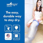 Brownmed - Seal-Tight Original Cast & Bandage Protector - Waterproof Adult Leg Cast Cover for Shower & Swimming - Foot Cover & Shower Bag for Leg Cast - Adult Long Leg