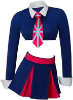 MelangCos Fook Who Cosplay Fook Mi&Yu Twins Costume Women's Crop Top Mini Skirt Cheerleading Outfit