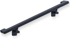 Dawn Railing 2FT Black Rectangle Staircase Handrail Wall Mounted Stair Railing Indoor, ADA Compliance Stainless Steel Handrails for Indoor Stairs, Black Powder-Coated Finish for Stair Porch Steps